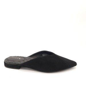 NEW Birdies The Swan Black Suede Mule Women's 8 MSRP $120